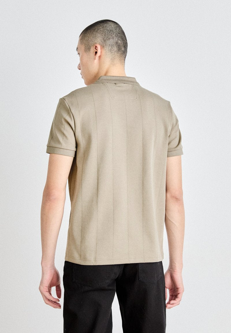 Boss The Motion Active Cotton Regular Fit Vertical-Striped Polo Shirt for Men