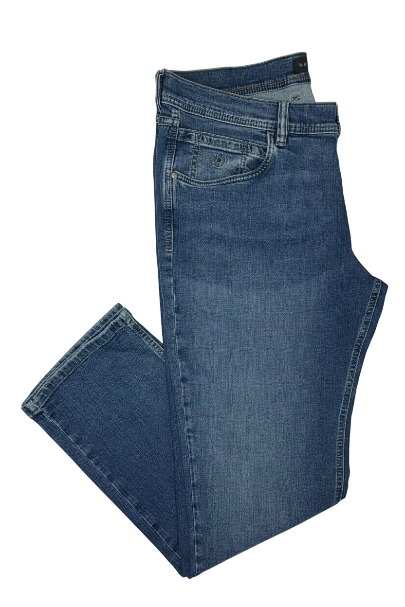 Bugatti Men's Modern Straight Stretch Denim Jeans