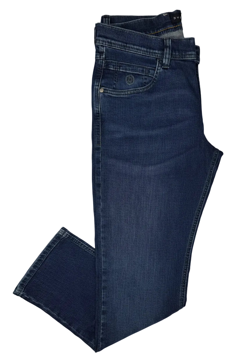 Bugatti Men's Modern Straight Stretch Denim Jeans