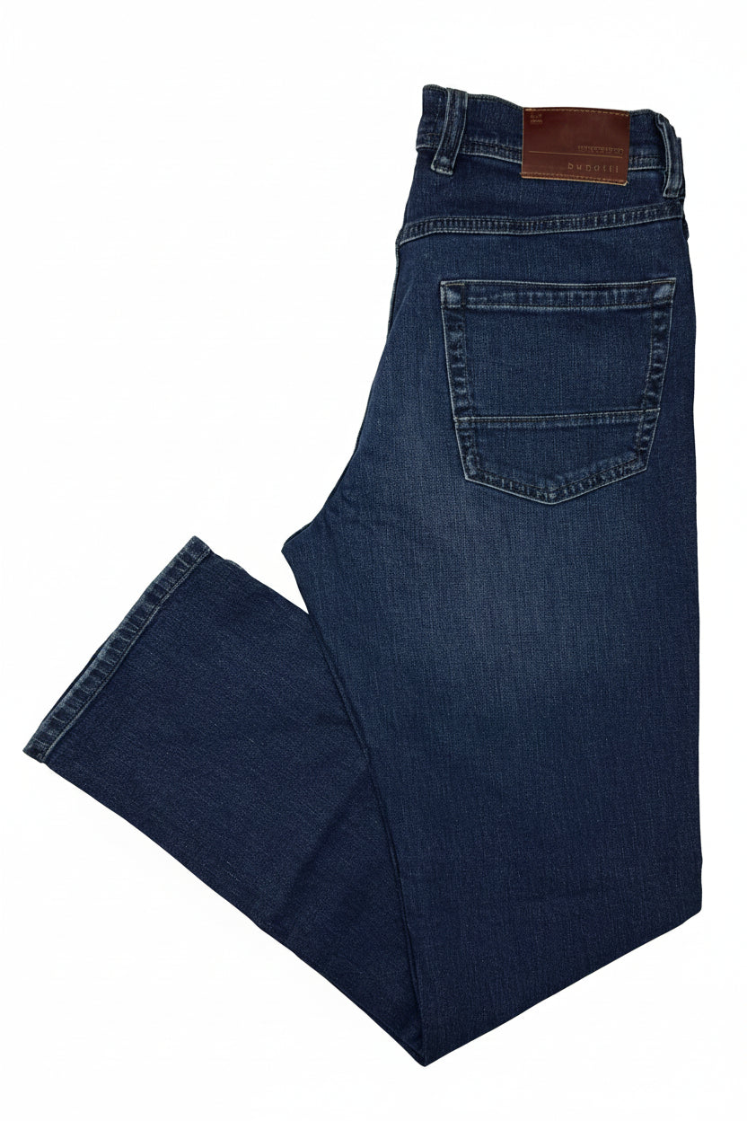 Bugatti Men's Modern Straight Stretch Denim Jeans