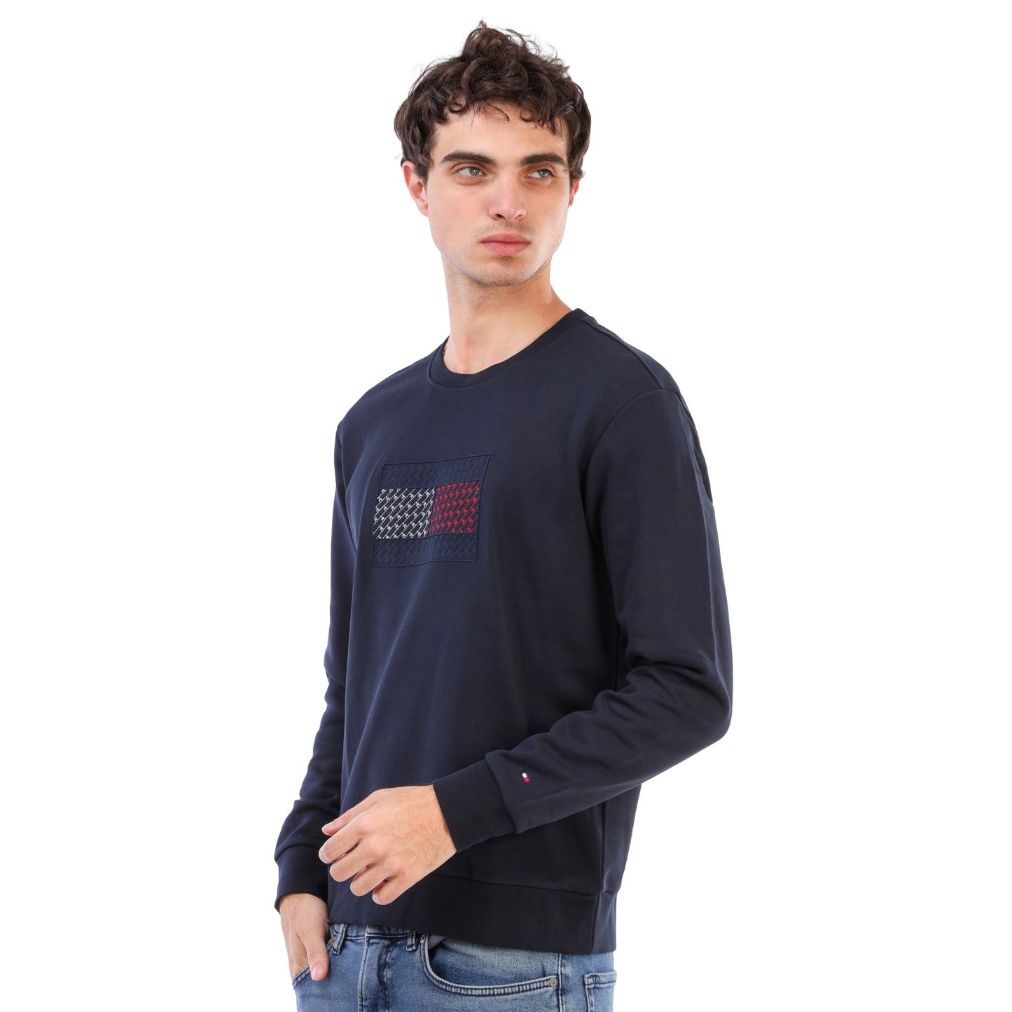 Tommy Hilfiger Men’s Sweatshirt with Signature Embroidery