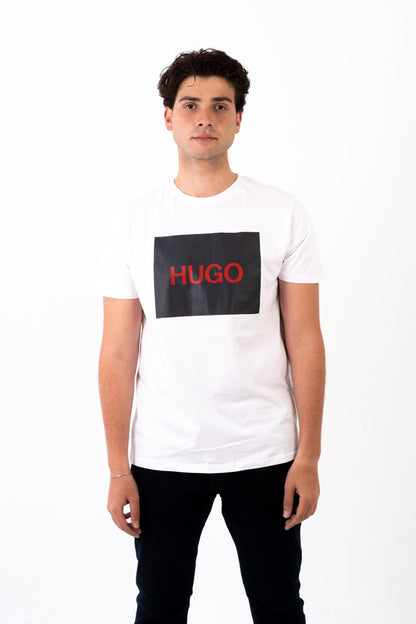 HUGO T-SHIRT WITH PRINT LOGO - Regular Fit