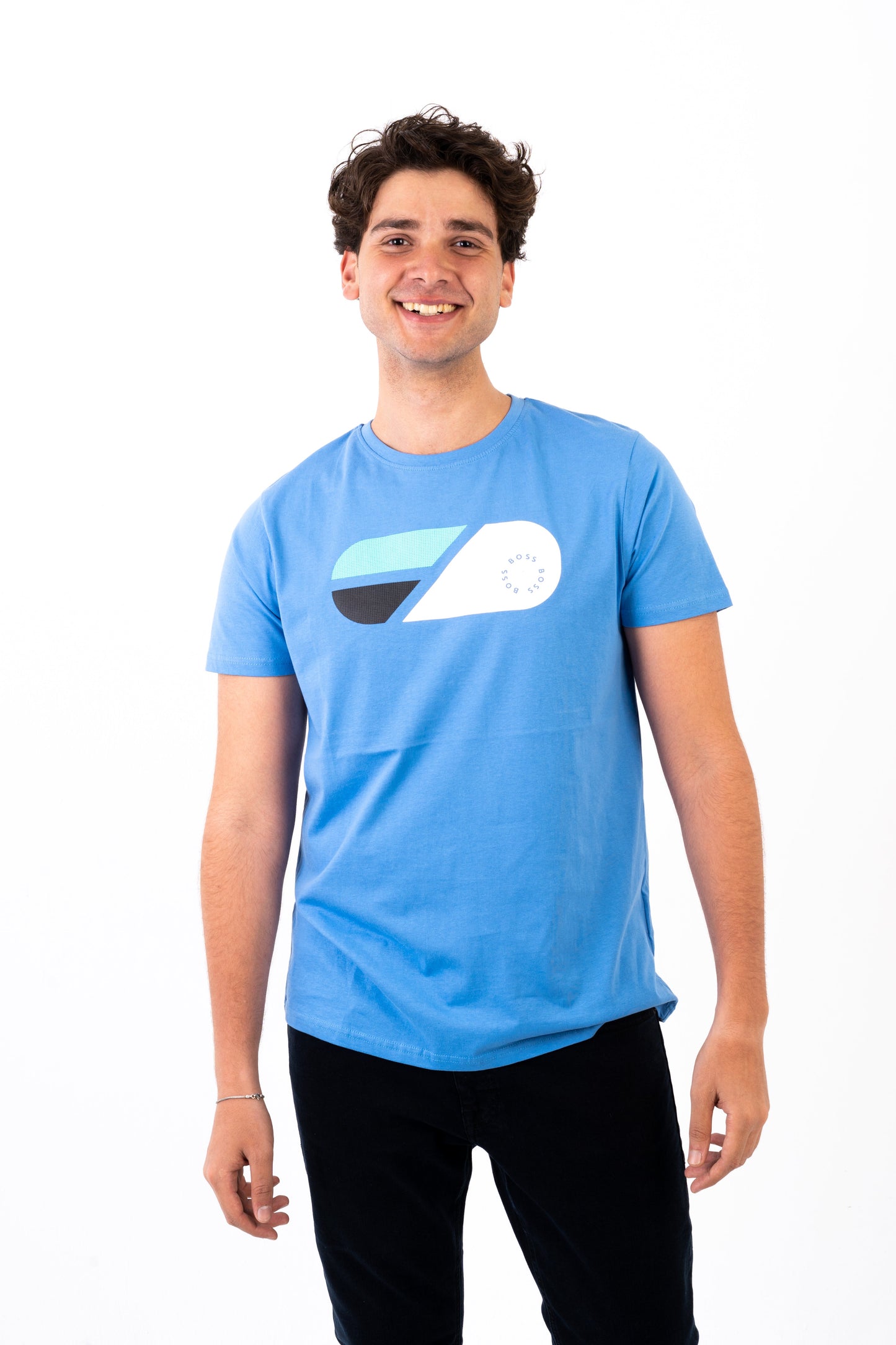BOSS T-Shirt With Print Logo- Slim Fit