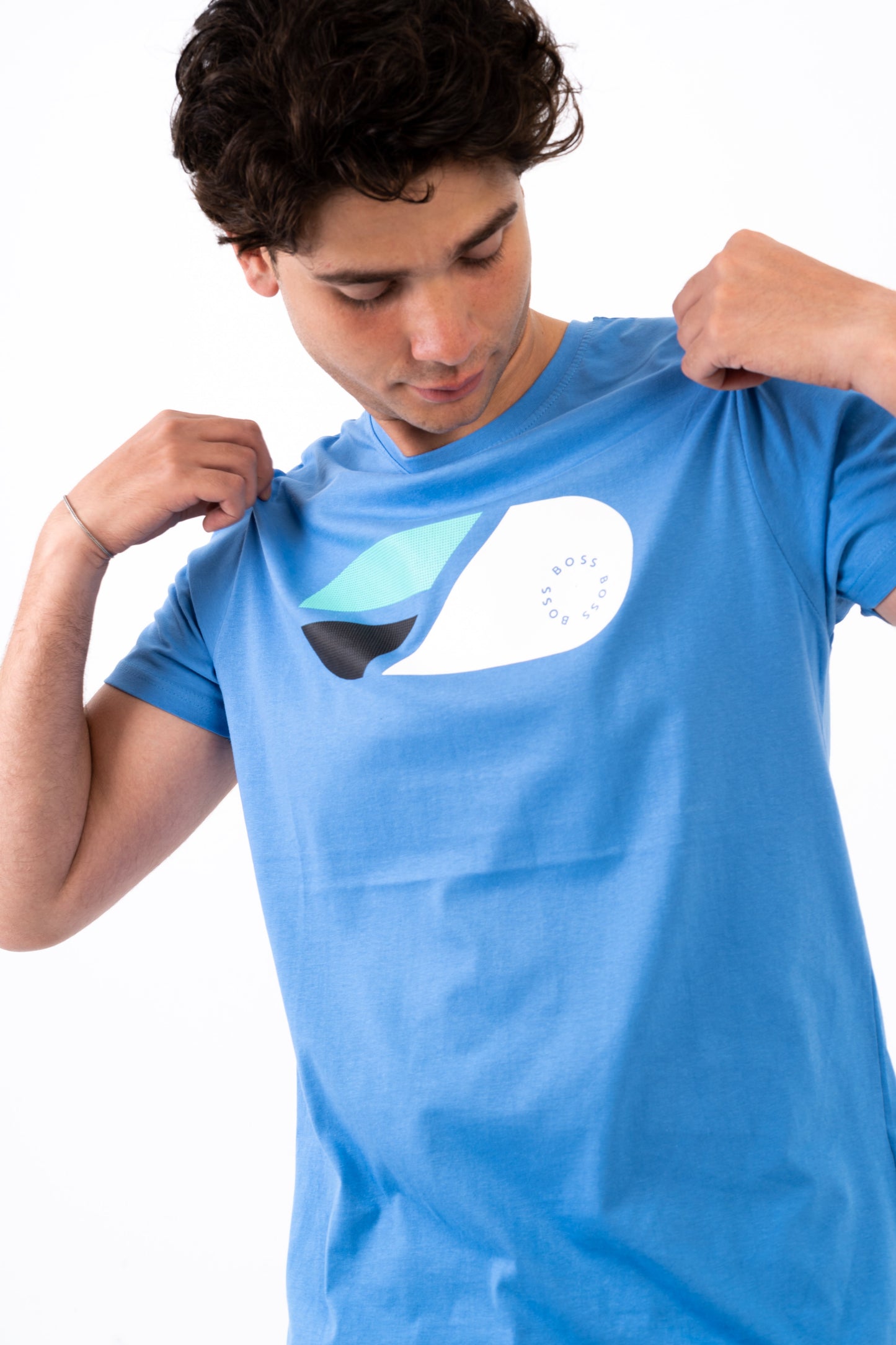 BOSS T-Shirt With Print Logo- Slim Fit