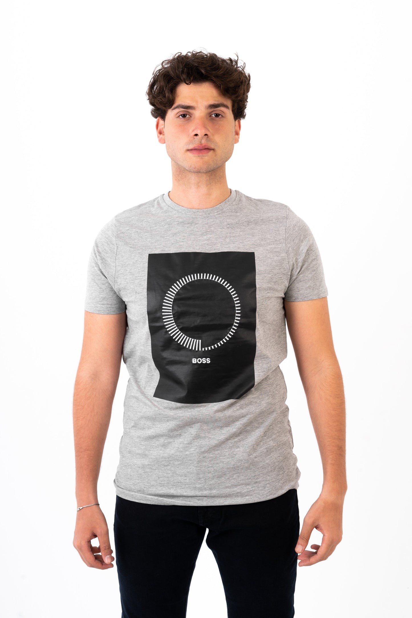 BOSS T-Shirt With Print Logo- Slim Fit