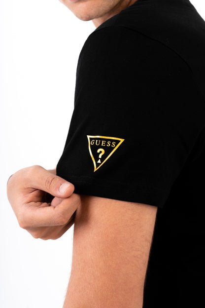 GUESS T-SHIRT WITH RUBBER PRINT LOGO - SLIM FIT