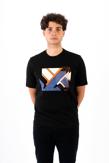 BOSS T-Shirt With Print Logo - Slim Fit