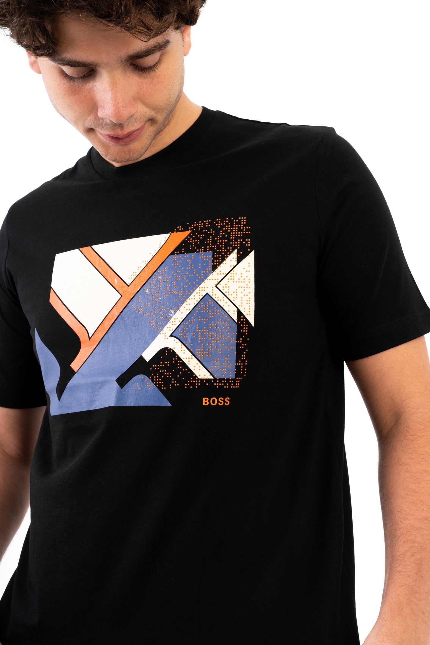 BOSS T-Shirt With Print Logo - Slim Fit