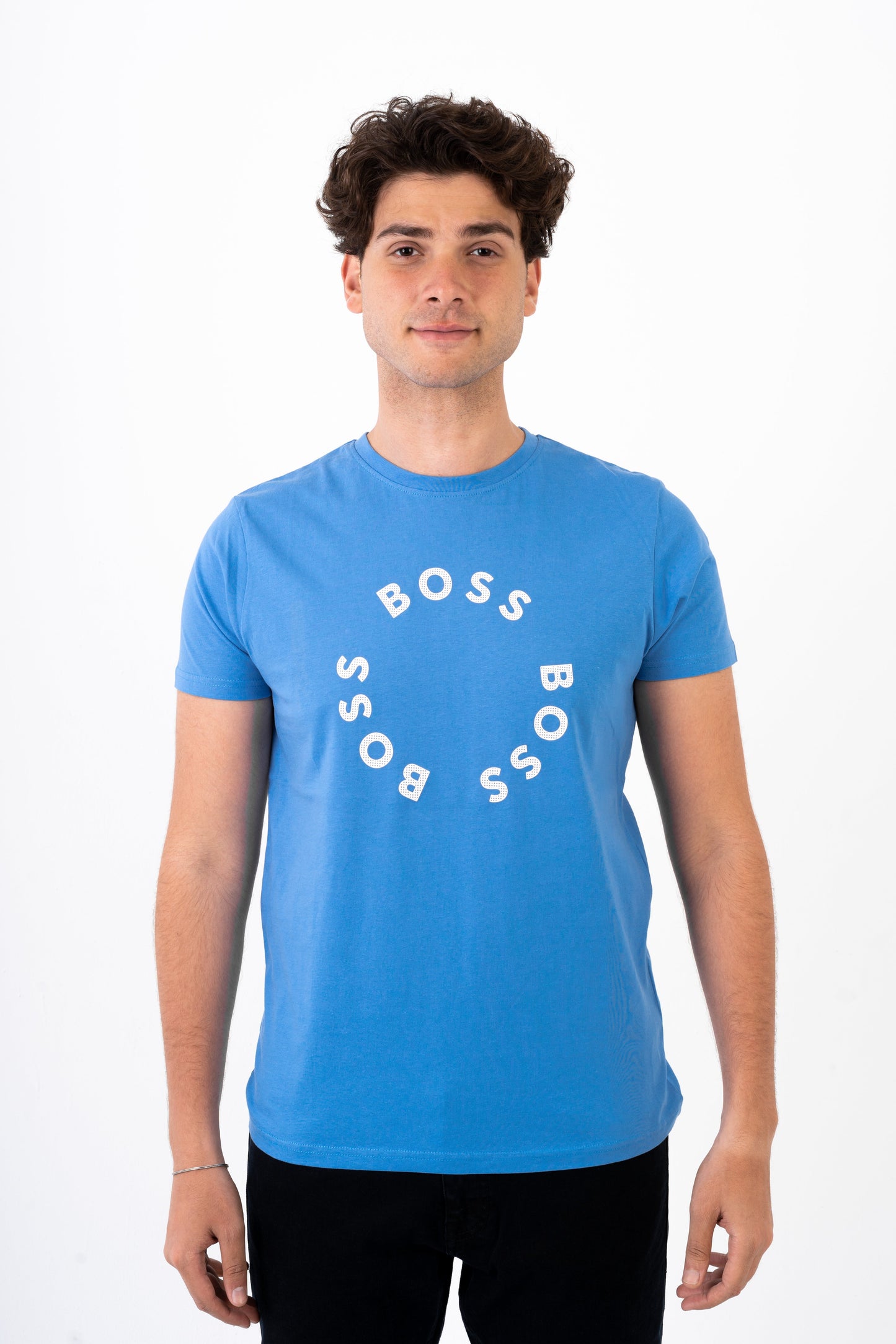 BOSS T-Shirt With Print Logo- Slim Fit