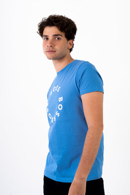BOSS T-Shirt With Print Logo- Slim Fit
