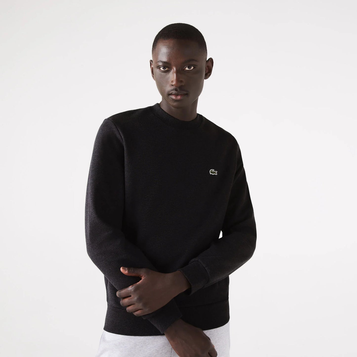 Lacoste Fleece Crew Neck Sweatshirt – Classic Fit