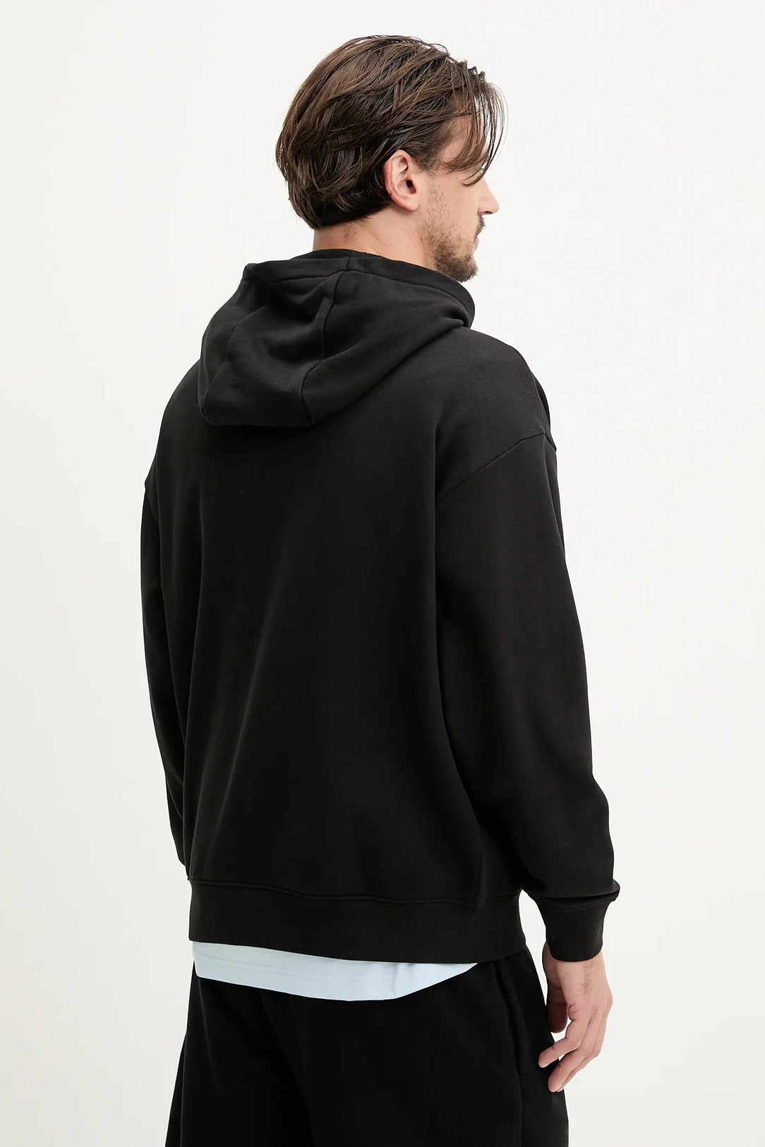 Happy Hugo Global: Lean Blue Graphic Hoodie