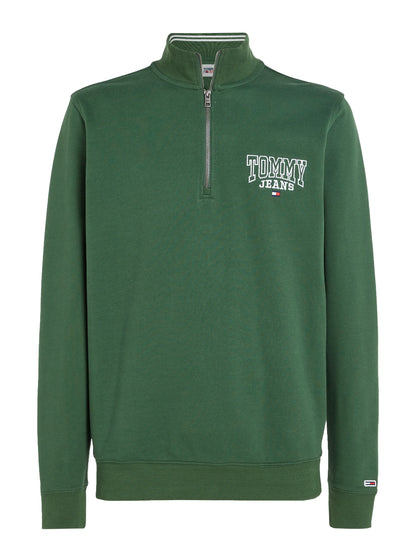 Tommy Jeans Heritage Mock Neck Half-Zip Sweatshirt