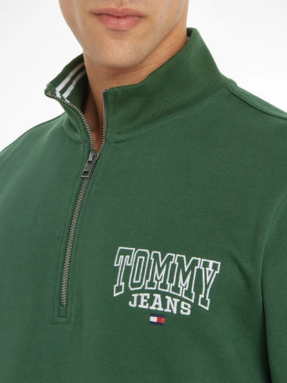 Tommy Jeans Heritage Mock Neck Half-Zip Sweatshirt