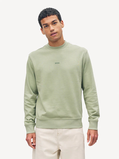 Hugo Boss Men’s Patterned Sweatshirt - Orange Line