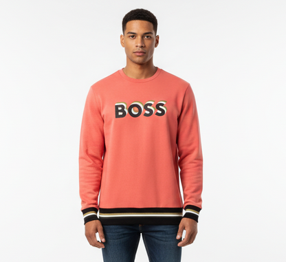 BOSS Sweater With Printed Logo