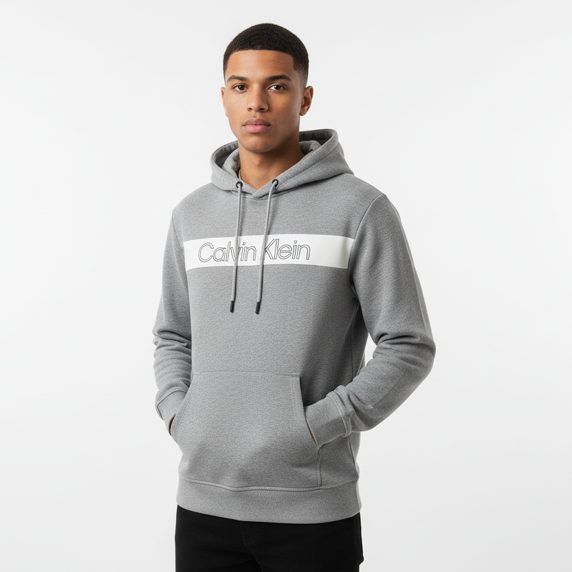 Calvin Klein Terry Hoodie With Emblem Logo