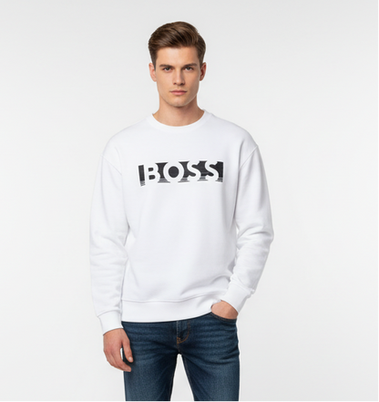 BOSS Sweater With Printed Logo