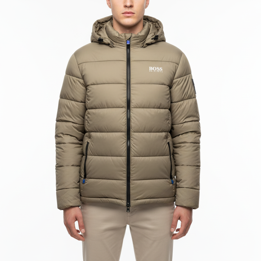 Boss Camel Line Puffer Jacket – Perfect Winter Essential
