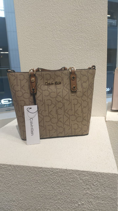 Calvin Klein Monogram Print Tote Bag - Signature