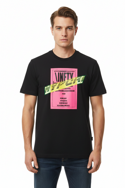 Diesel Technical Machinery Print Graphic Cotton Shirt