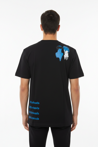 Diesel Industrial Machinery Blueprint Graphic T-Shirt
