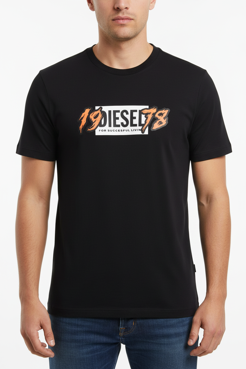 Diesel Men's D-Series Technical Drawing Crewneck Tee