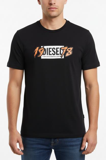 Diesel Men's D-Series Technical Drawing Crewneck Tee