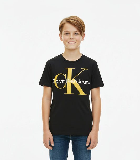 Calvin Klein Jeans Boys Scribble CK Logo Graphic Tee