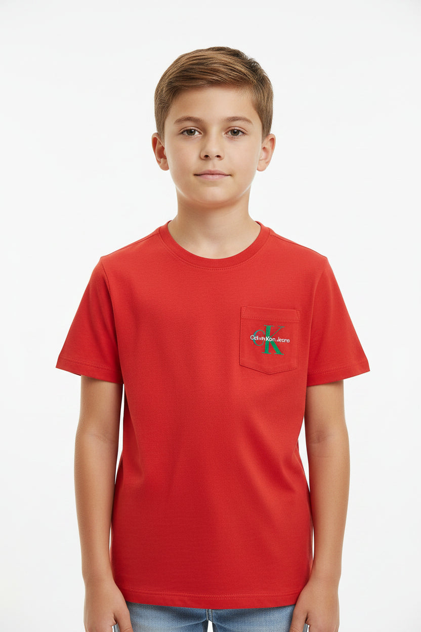 Calvin Klein Jeans Kids' Monogram Pocket T-Shirt