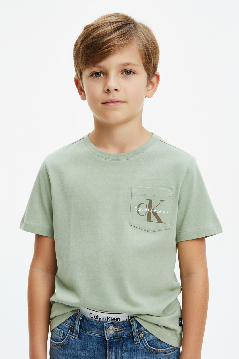 Calvin Klein Jeans Kids' Monogram Pocket T-Shirt