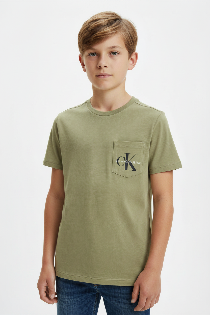 Calvin Klein Jeans Kids' Monogram Pocket T-Shirt
