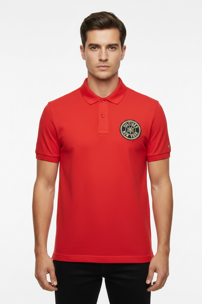 Tommy Hilfiger Men's Badge Crest Regular Fit Polo Shirt