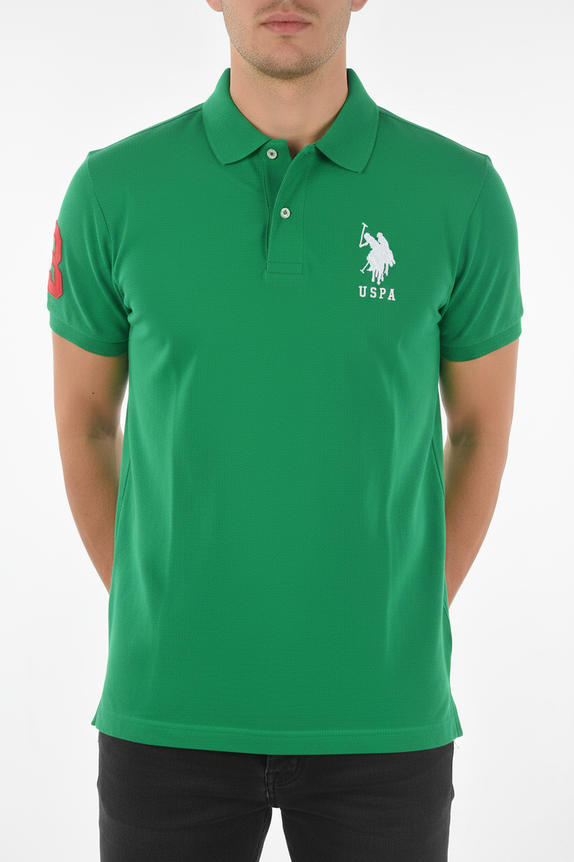 U.S. Polo Assn. Men's Big Logo Placket Polo Shirt