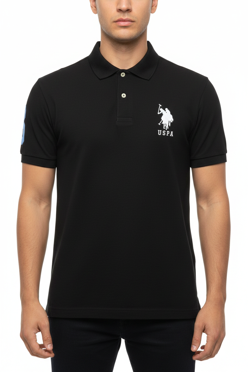 U.S. Polo Assn. Men's Big Logo Placket Polo Shirt