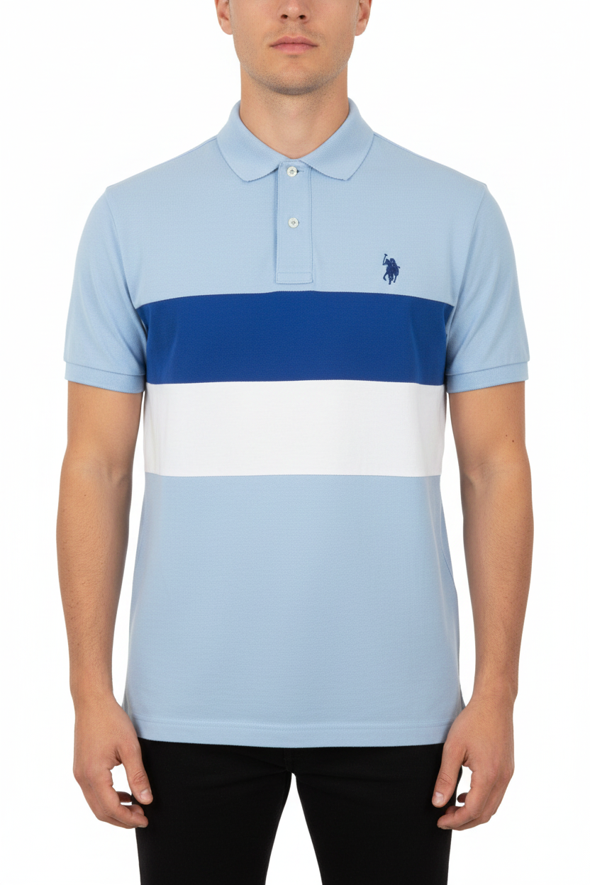 U.S. Polo Assn. Men's Chest Stripe Slim Fit Polo Shirt