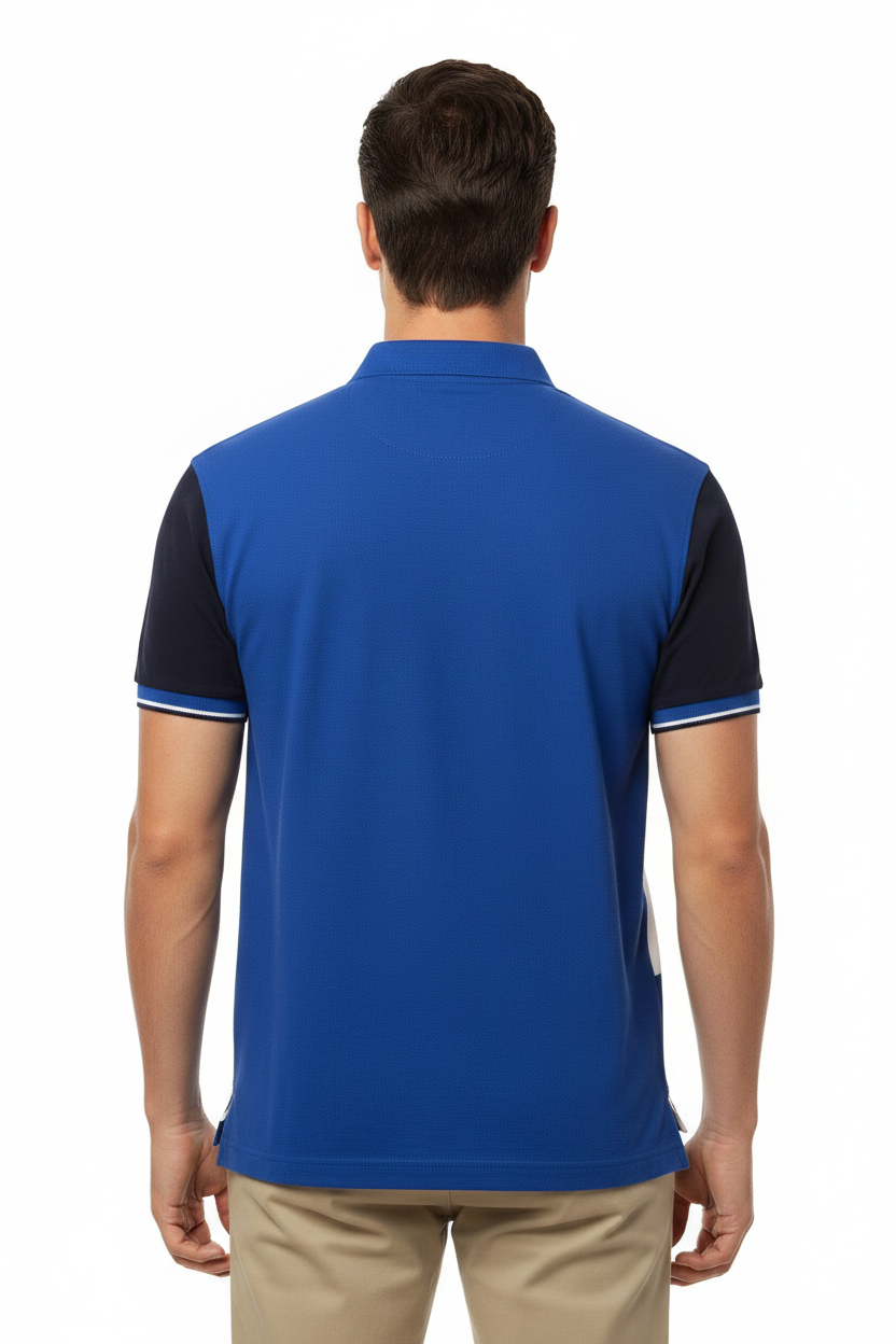 U.S. Polo Assn. Men's Colorblock Chest Stripe Slim Fit Polo Shirt