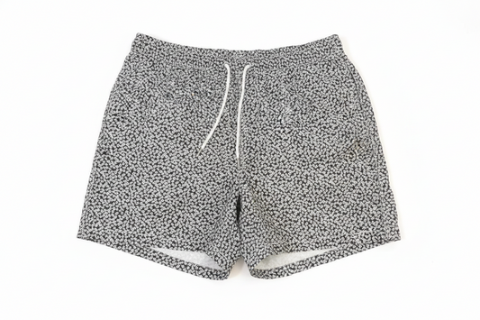 MNG Floral Print Swim Shorts with Elastic Drawstring Waist