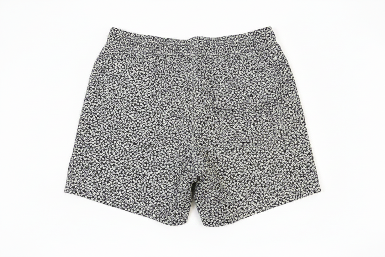 MNG Floral Print Swim Shorts with Elastic Drawstring Waist