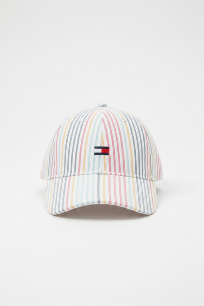 Tommy Hilfiger Striped Seersucker Adjustable Cap