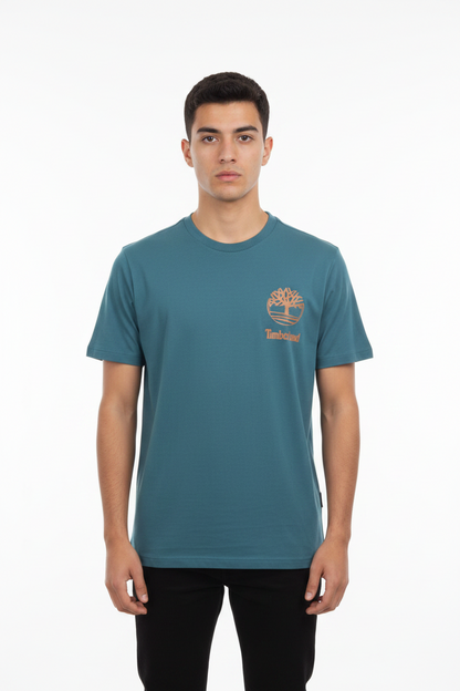 Timberland Outdoor Mountain Tree Logo Graphic T-Shirt