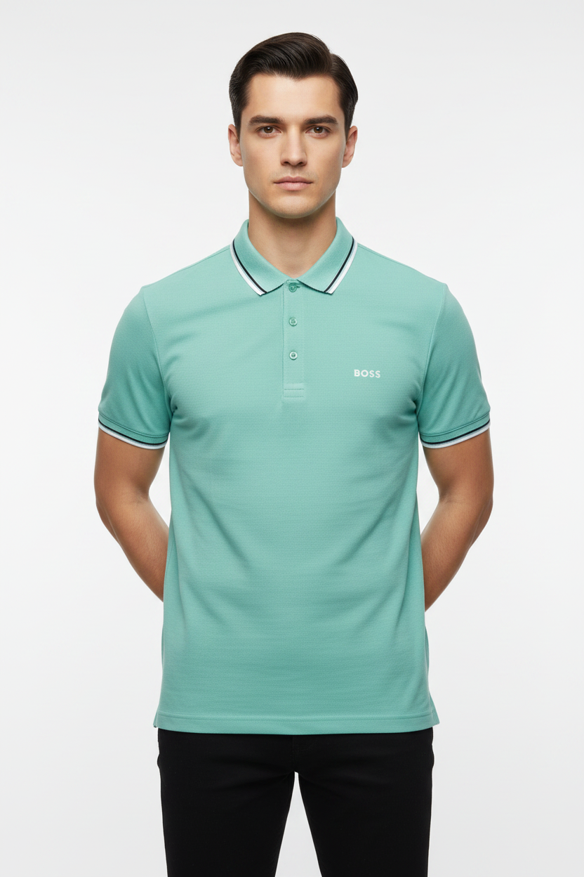BOSS Slim-Fit Polo Shirt with Moisture Management