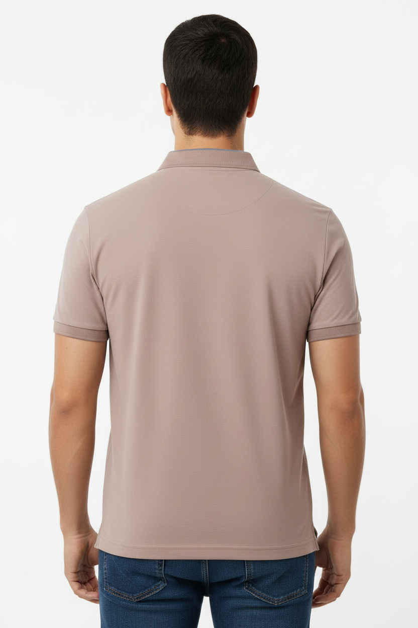 BOSS Regular-Fit Polo Shirt with Metallic Badge Logo