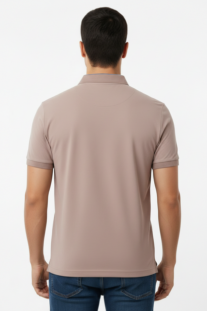 BOSS Regular-Fit Polo Shirt with Metallic Badge Logo