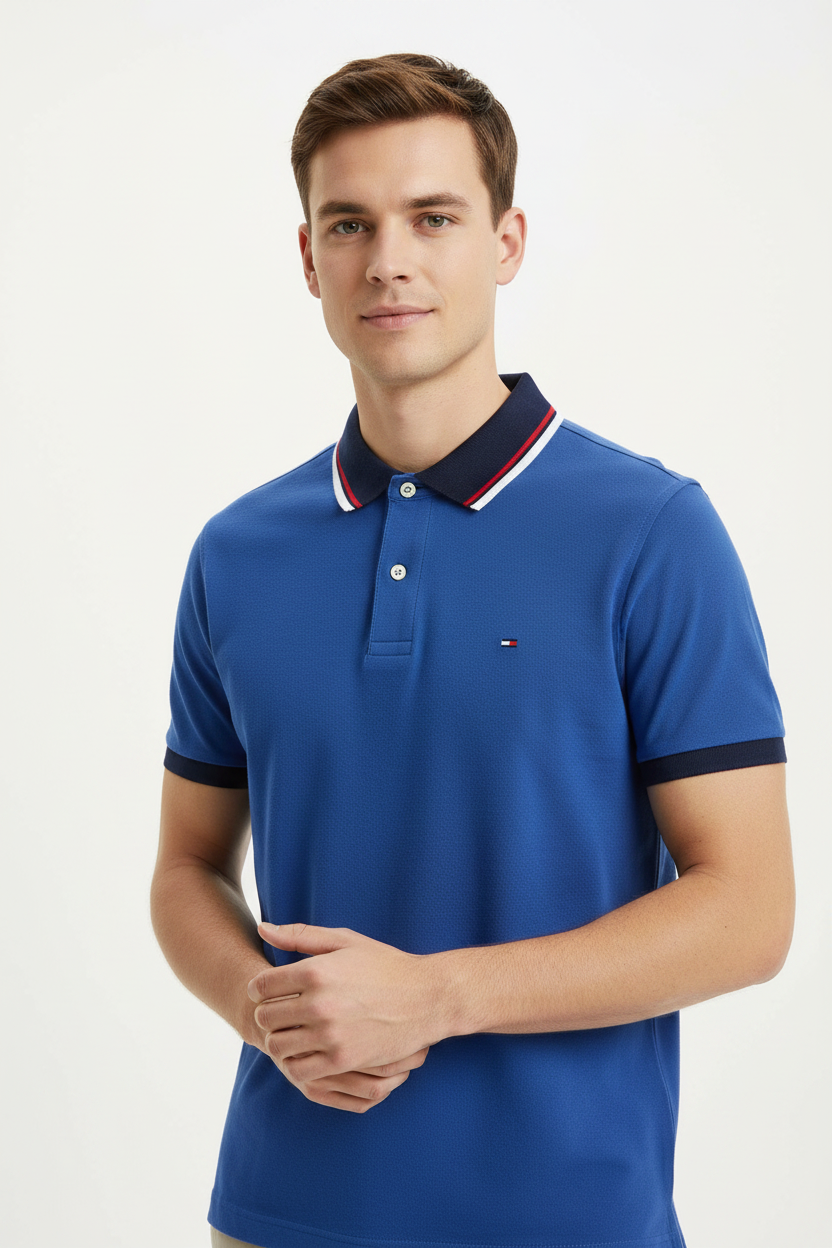 Tommy Hilfiger Men's Tipped Collar Polo Shirt