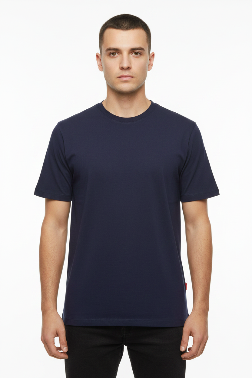 HUGO Men's Plain Premium Cotton Luxury T-Shirt