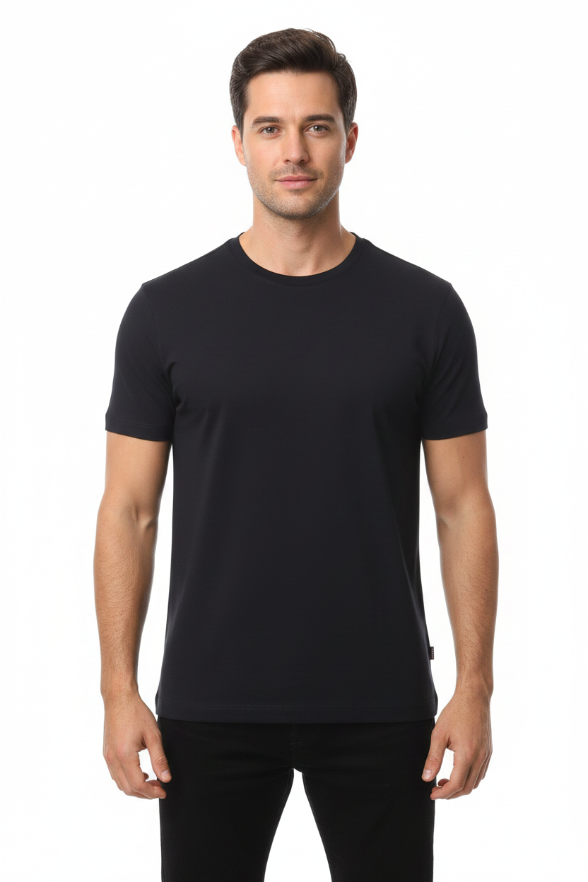 HUGO Men's Plain Premium Cotton Luxury T-Shirt