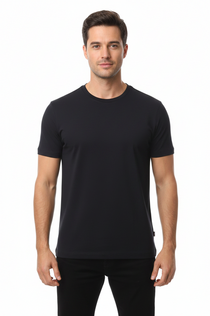 HUGO Men's Plain Premium Cotton Luxury T-Shirt
