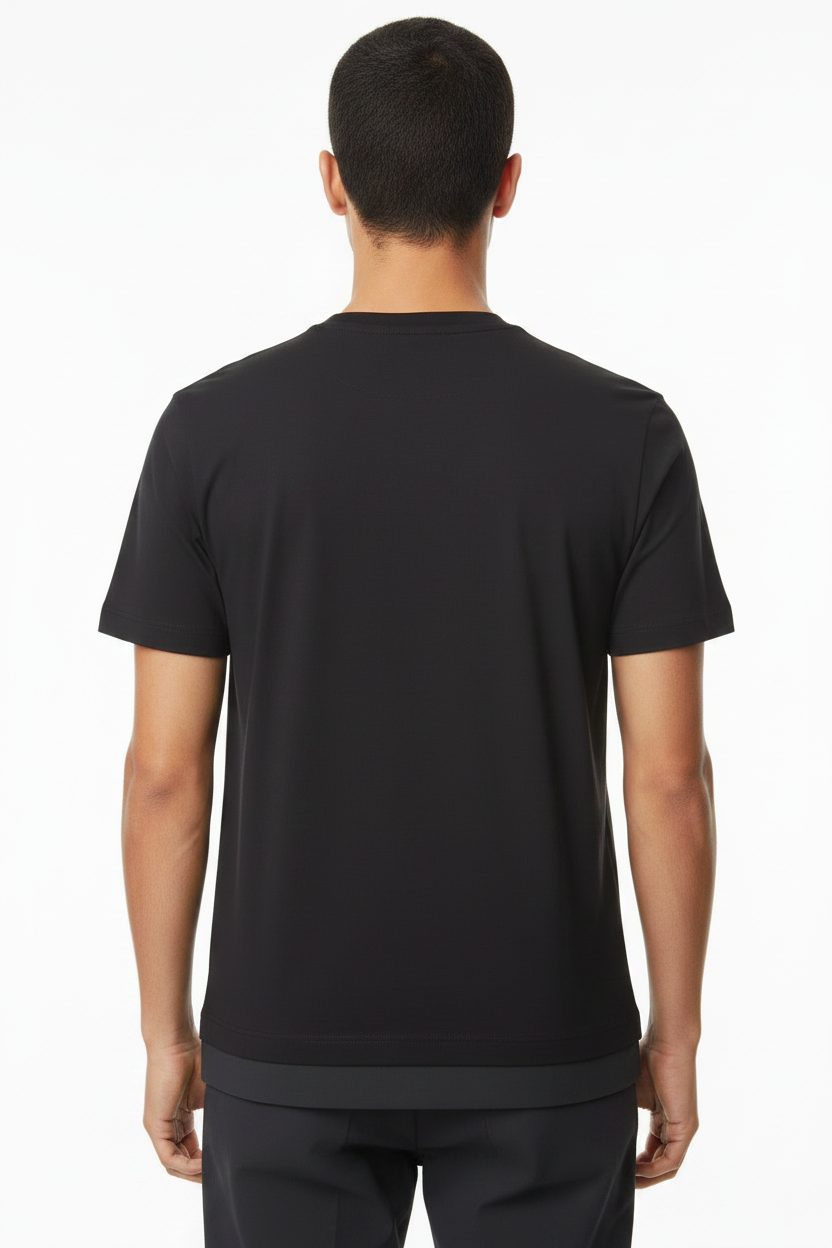 BOSS Men's Tropical Palm Silhouette Logo Luxury T-Shirt