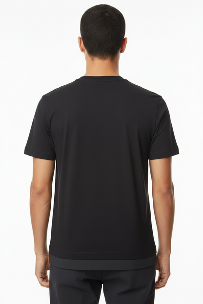 BOSS Men's Tropical Palm Silhouette Logo Luxury T-Shirt